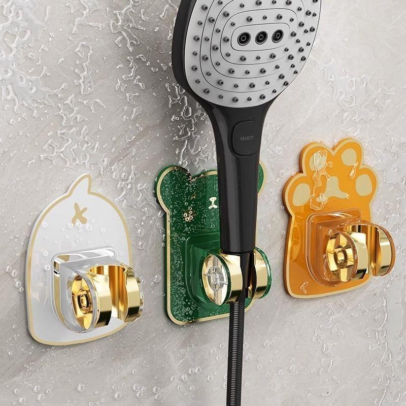 蓮蓬頭支架通用型免打孔浴室淋浴固定神器可調式噴頭掛鉤座底座配件-細節圖3