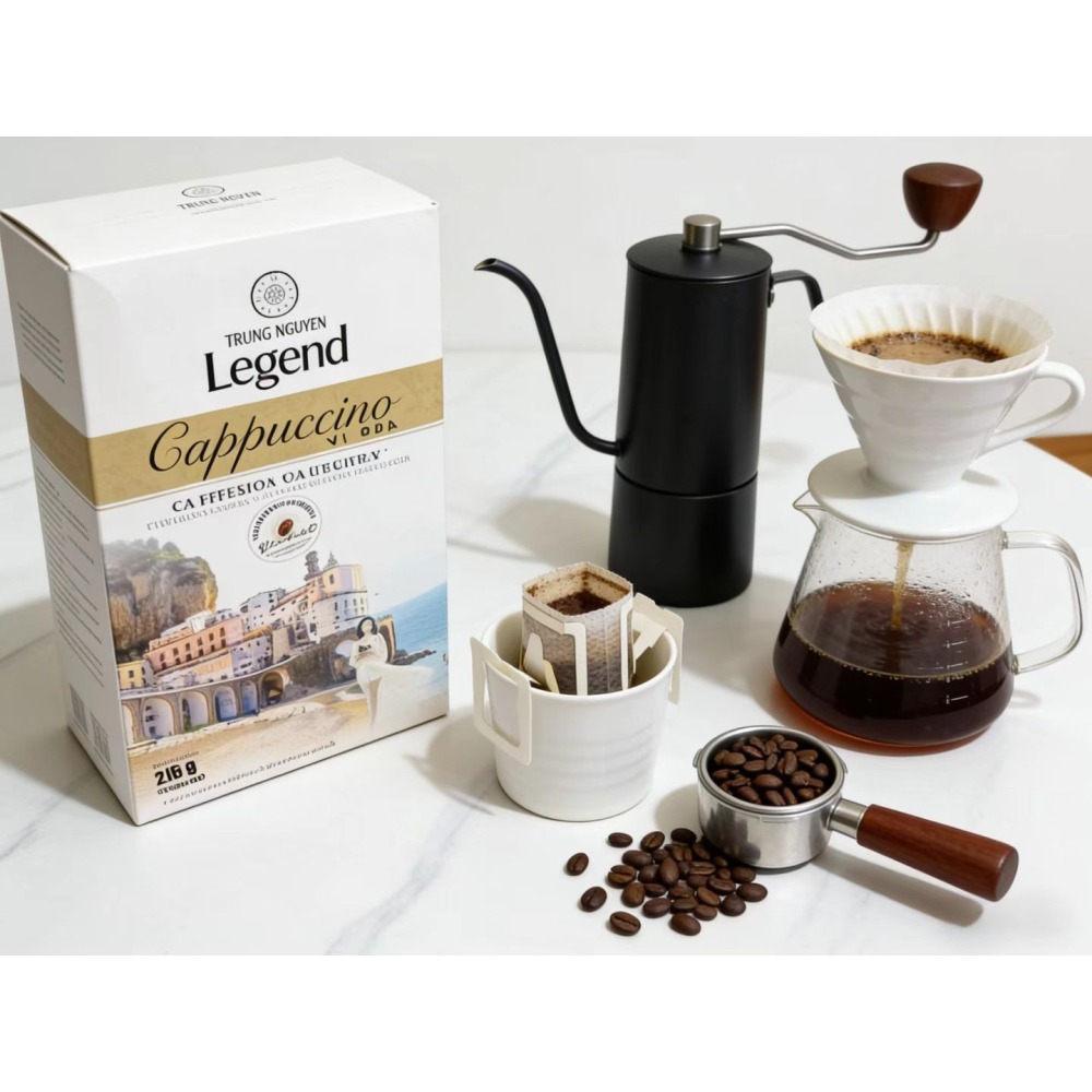 中原咖啡 Legend 椰香卡布奇諾即溶咖啡粉 (12條入/216g) 濃郁絲滑-細節圖2