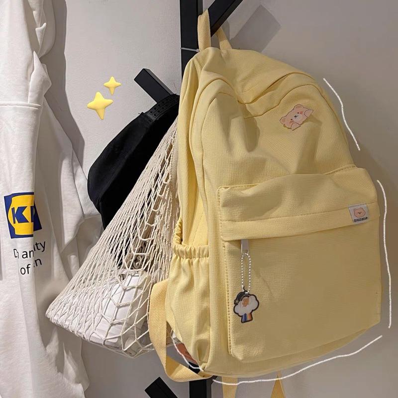 ins 多巴胺色後背包 多色 背包 後背包 多巴胺 學生-細節圖2