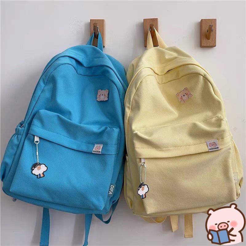 ins 多巴胺色後背包 多色 背包 後背包 多巴胺 學生-細節圖3