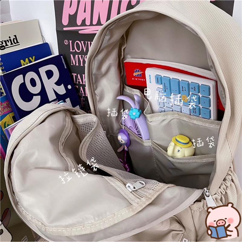 ins 多巴胺色後背包 多色 背包 後背包 多巴胺 學生-細節圖4