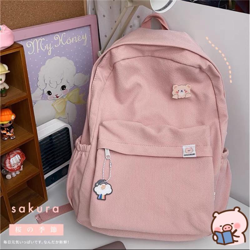 ins 多巴胺色後背包 多色 背包 後背包 多巴胺 學生-細節圖7