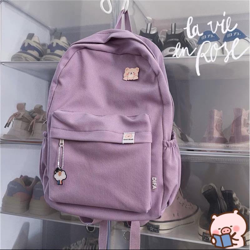 ins 多巴胺色後背包 多色 背包 後背包 多巴胺 學生-細節圖8