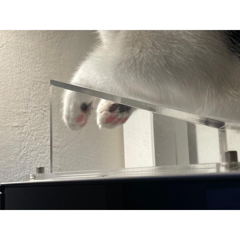 🐈防貓咪手賤擋板 客製化擋板 貓咪 主機 壓克力擋板 壓克力 電腦 貓 客製化-細節圖2