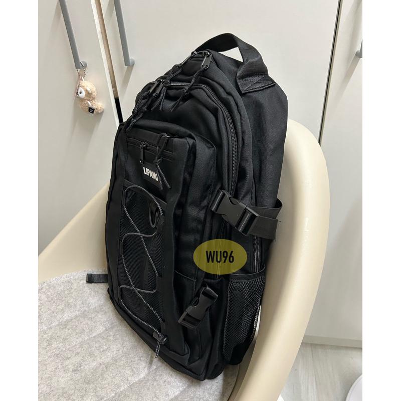 大容量 雙肩後背包 後背包 書包 開學必備 男女可背 港風多夾層防水學生書包 工裝雙肩包 旅行背包 大學-細節圖4