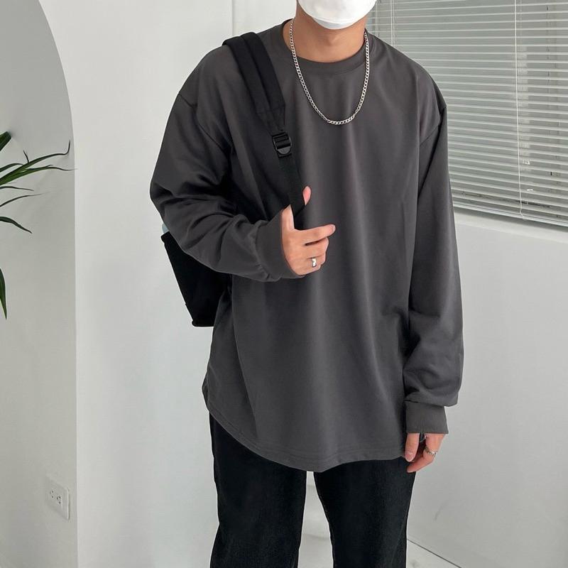 基本百搭款薄長袖 長t 長袖 薄款 韓系 男裝 女裝-細節圖4
