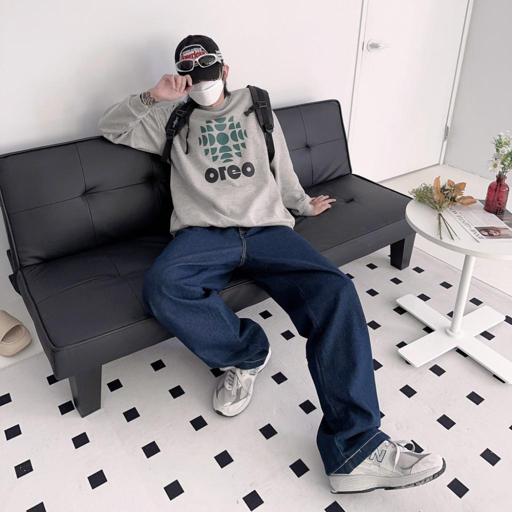 高質感素面牛仔畫家褲 牛仔褲 長褲 畫家褲 韓版長褲 男裝 女裝-細節圖3