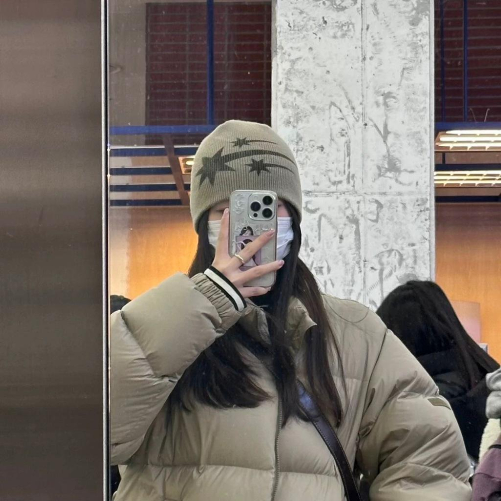 韓系百搭冷帽  針織帽 毛線帽 帽子 百搭 冷帽 韓系穿搭 帽-細節圖3