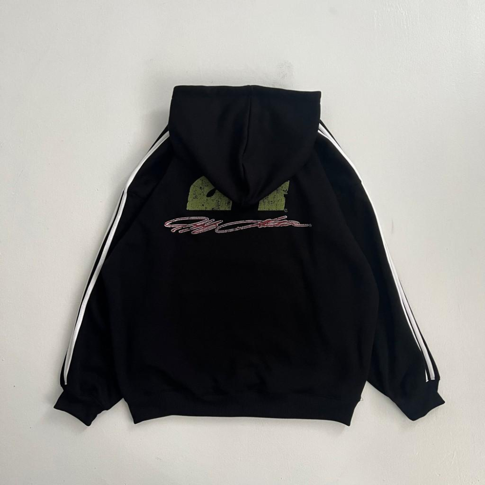 MOTORSPORTS賽車風刷毛帽踢 TEE 長袖 衛衣-細節圖9