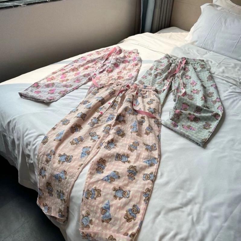 韓國/小熊 泡泡棉睡褲 居家-細節圖3