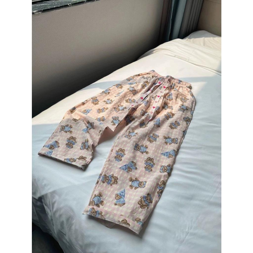 韓國/小熊 泡泡棉睡褲 居家-細節圖5