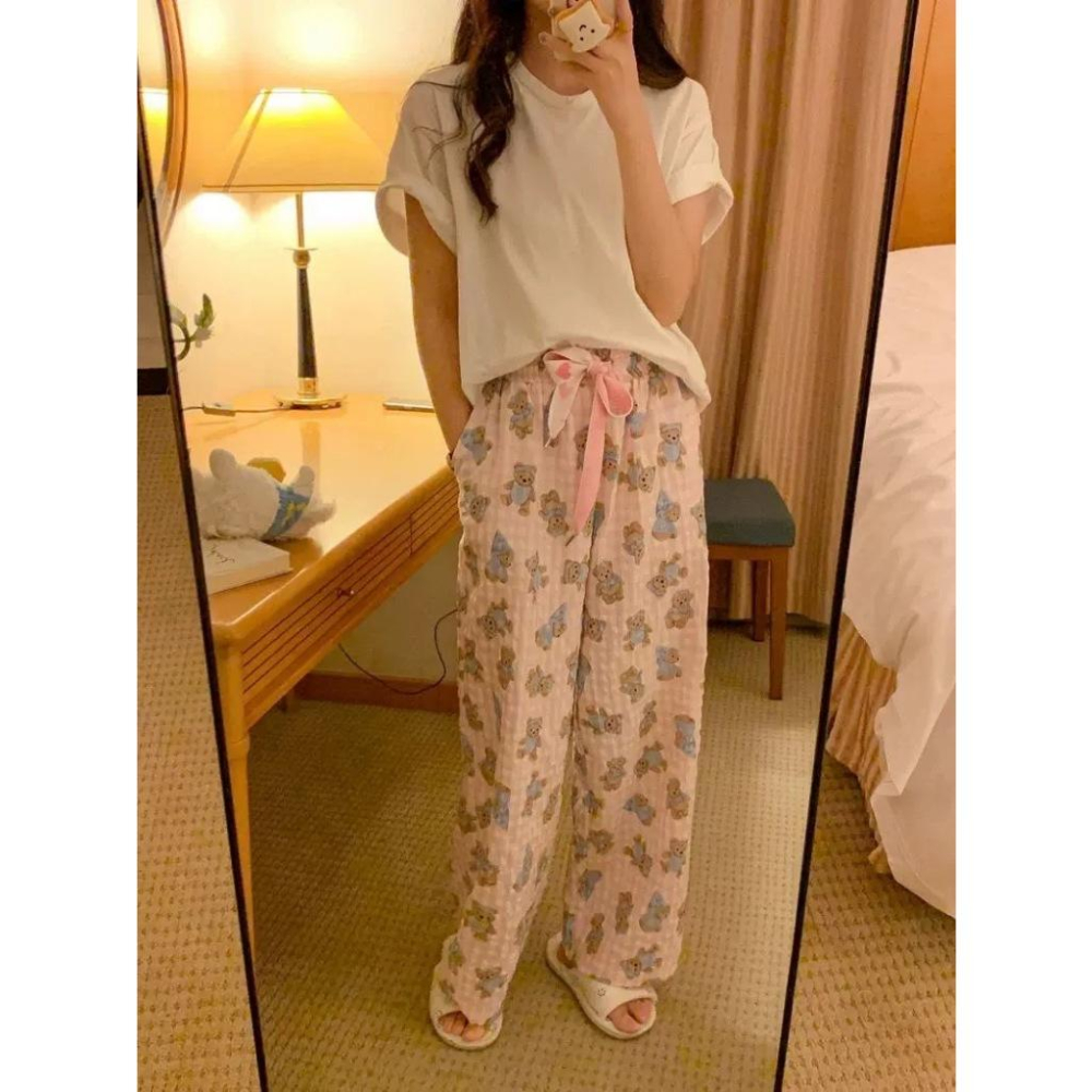 韓國/小熊 泡泡棉睡褲 居家-細節圖9