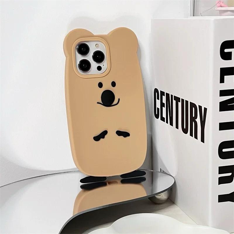 矮袋鼠 柿子椒熊 手機殼 iPhone 手機 手機保護周邊  iPhone 15 12 13 14 殼-細節圖3