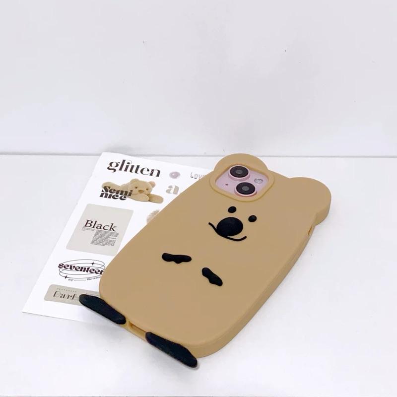 矮袋鼠 柿子椒熊 手機殼 iPhone 手機 手機保護周邊  iPhone 15 12 13 14 殼-細節圖4