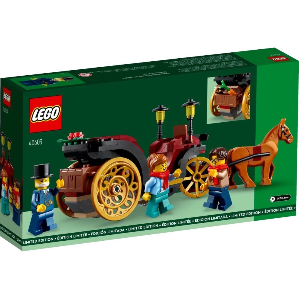{樂天堂} LEGO 樂高 40603 冬季馬車 Wintertime Carriage Ride-細節圖2