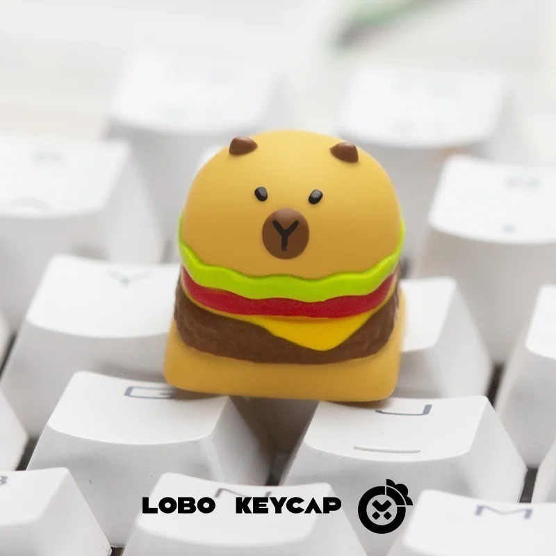 Lobo 外設 卡皮巴拉 麥當勞 薯條 漢堡 系列 鍵帽-細節圖2