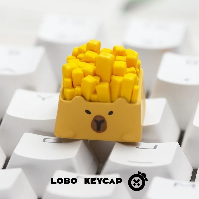 Lobo 外設 卡皮巴拉 麥當勞 薯條 漢堡 系列 鍵帽-細節圖3