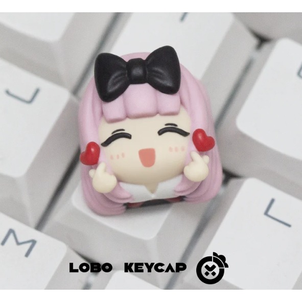 輝夜姬想讓人告白 天才們的戀愛頭腦戰 四宮輝夜 藤原千花 白銀御行 鍵盤 鍵帽 軸 01-規格圖4