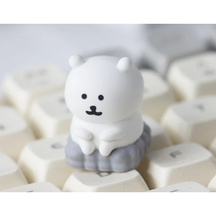 吉伊卡哇 nagano熊 自嘲熊 Chiikawa 鍵盤 鍵帽 個性 DIY PNK 01-細節圖3