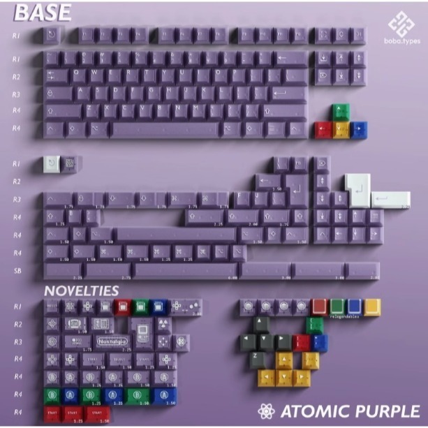 PBTfans Atomic Purple 原子紫 ABS 任天堂 半透二色-規格圖5