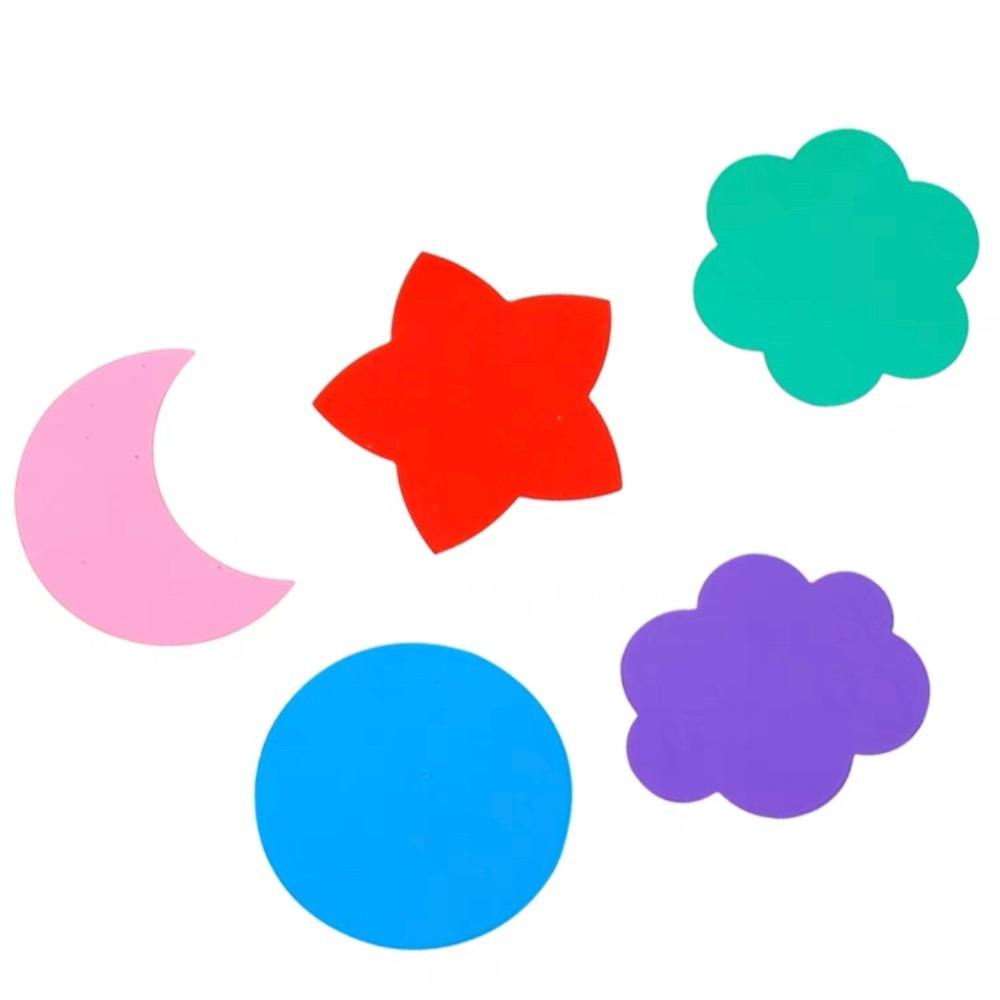 ✅彩色玻璃紙塑料片95片混合形狀出貨 三色原理 彩色透光片 透光片 玻璃紙-細節圖2