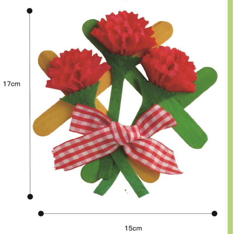 母親節 手工 康乃馨花 DIY 自製相框花  康乃馨相框款 康乃馨 相框款 自製材料包 康乃馨手作 康乃馨相框-細節圖4