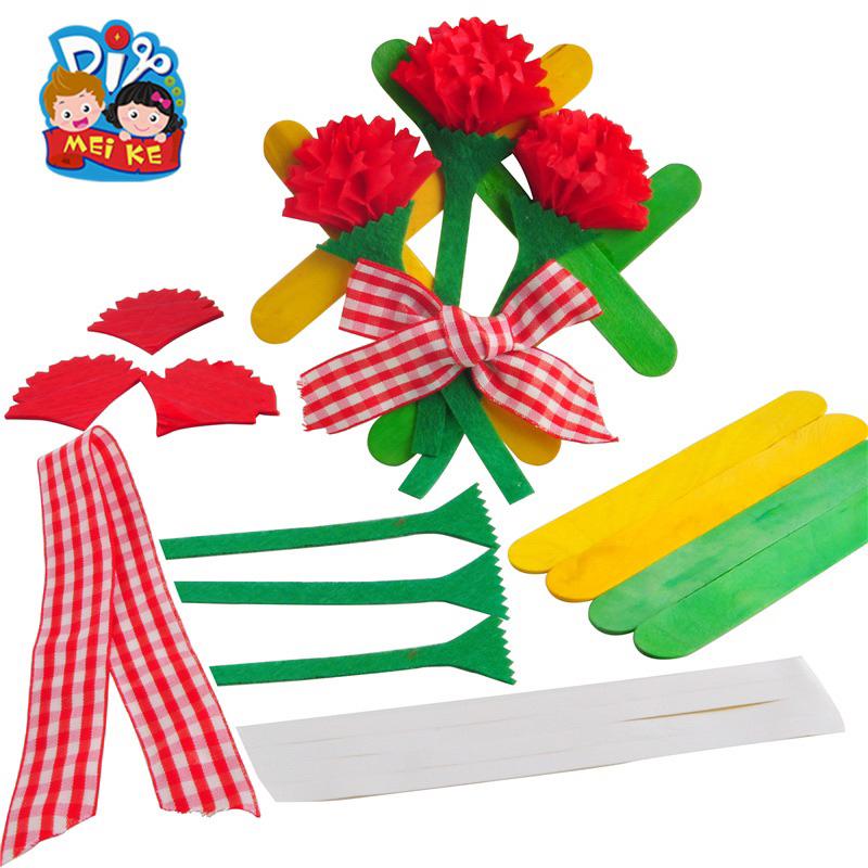 母親節 手工 康乃馨花 DIY 自製相框花  康乃馨相框款 康乃馨 相框款 自製材料包 康乃馨手作 康乃馨相框-細節圖6