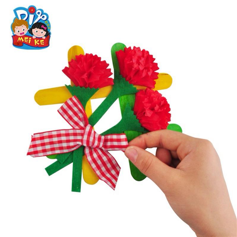 母親節 手工 康乃馨花 DIY 自製相框花  康乃馨相框款 康乃馨 相框款 自製材料包 康乃馨手作 康乃馨相框-細節圖7