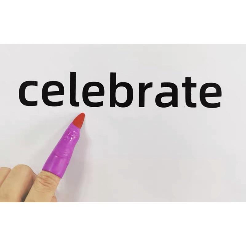 巫婆手指1入閱讀小幫手，萬聖節教學道具1入顏色隨機 指教棒 萬聖節手指套 巫婆指套 指示棒 指教棒-細節圖3