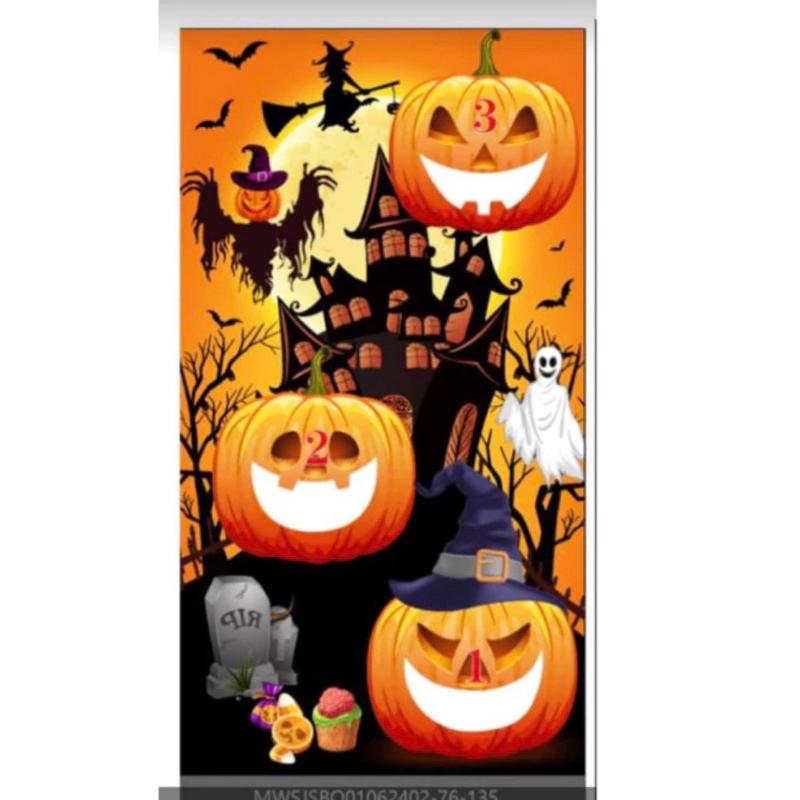 聖誕節桌布 一次性桌巾 萬聖節款一次性桌巾 萬聖節佈置 萬聖節桌布 萬聖節桌巾 萬聖節活動聖誕佈置-細節圖6