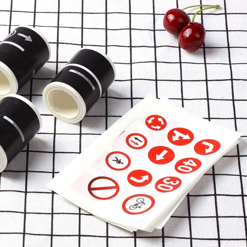 道路交通紙膠帶 道路膠帶 道路交通 交通玩具 交通工具教材 道路遊戲貼紙 交通教材 交通遊戲-細節圖6