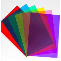 現貨🔴彩色玻璃紙❤️玻璃紙（一組7色）透光教學 透光素材 透光教具 透光玻璃紙 彩色玻璃紙 美術用品 玻璃紙