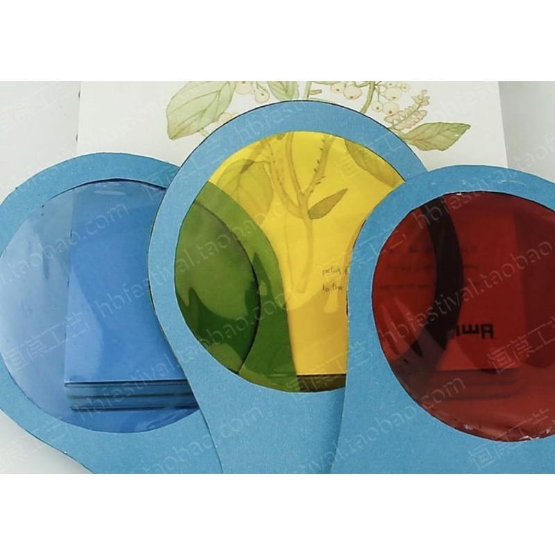 現貨🔴彩色玻璃紙❤️玻璃紙（一組7色）透光教學 透光素材 透光教具 透光玻璃紙 彩色玻璃紙 美術用品 玻璃紙-細節圖3