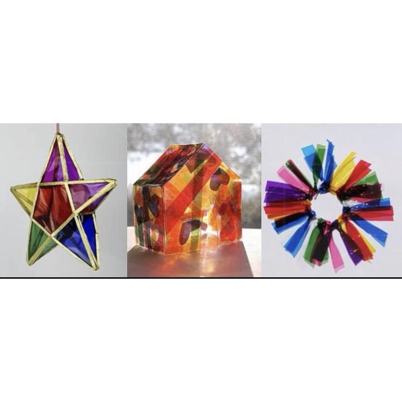 現貨🔴彩色玻璃紙❤️玻璃紙（一組7色）透光教學 透光素材 透光教具 透光玻璃紙 彩色玻璃紙 美術用品 玻璃紙-細節圖6