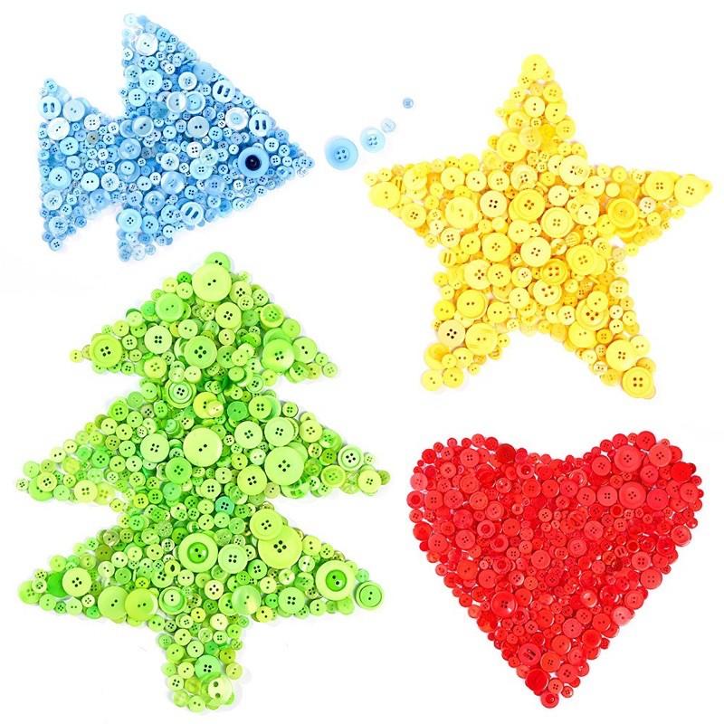 鈕扣材料包 勞作材料包 鈕扣教具 鈕扣教材 釦子 材料包DIY材料 木製鈕扣 木釦木釦 釦子材料包 木釦 木製釦子-細節圖3