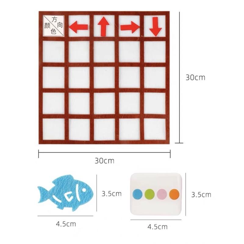 現貨🔴彩虹魚的家  魚系列教具 方向位置、顏色認知、方位學習、思考邏輯、角落區域 角落區域桌遊 方位教具 方向教具-細節圖4