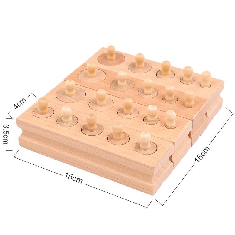 手眼協調教具，早教益智玩具 圓柱體插座蒙氏教具 (4個一組）蒙氏 蒙台 蒙特梭利 插座圓柱體-細節圖5