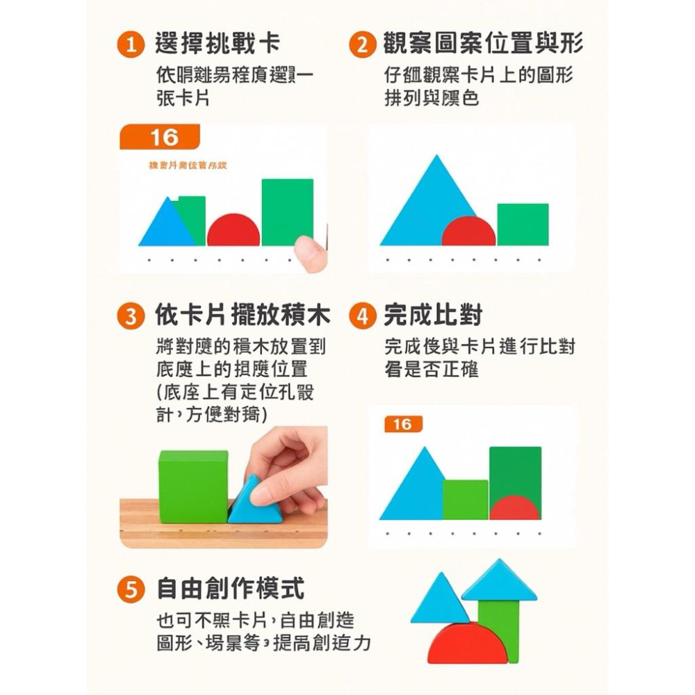 木製幾何空間立體感積木 層次感教學🔺邏輯思維、早教益智邏輯思維訓練形狀認知 立體空間教具 方位教具 形狀 形狀認知-細節圖6