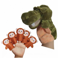 手指玩偶 一家人手指偶 十二生肖手指偶、故事手偶 手偶教具 可張開嘴巴手偶 鱷魚手偶 鴨子手偶 猴子手偶