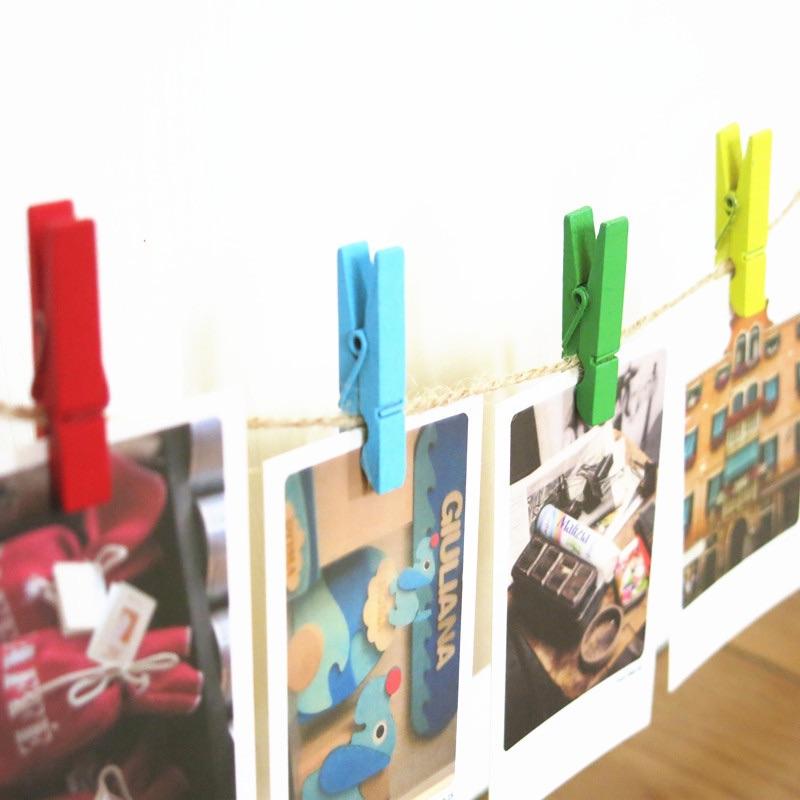 100個木夾 不用1$裝飾夾子、木製彩色夾子 小木夾 木夾 佈置夾子 彩色夾-細節圖4