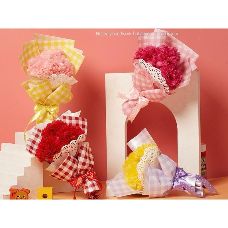 ❤️現貨❤️康乃馨花束；康乃馨捧花系列、母親節diy作品✨康乃馨DIY-細節圖4