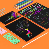 刮畫紙 A4刮畫 刮畫刮刮卡炫彩畫 刮刮畫 刮畫 A4畫紙 刮刮畫 黑卡紙 黑卡 炫彩紙