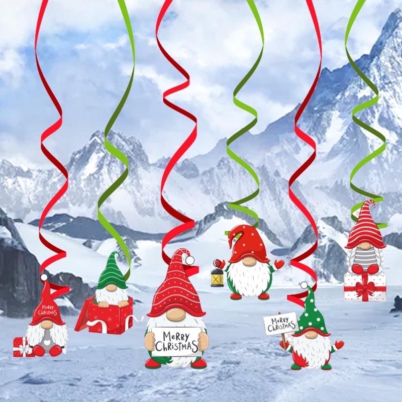 聖誕禮物 聖誕裝飾 聖誕掛旗 聖誕拉旗、聖誕佈置、聖誕裝飾 聖誕螺旋掛旗 聖誕螺旋掛旗-細節圖9