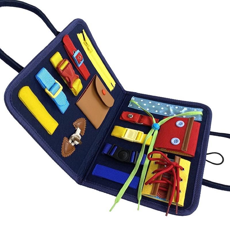 蒙氏教具 日常生活教具穿衣服學習板 訓練學習自理能力生活習慣、動手能力、配對遊戲、生活自理能力綁鞋帶、打繩結 學習版-細節圖2