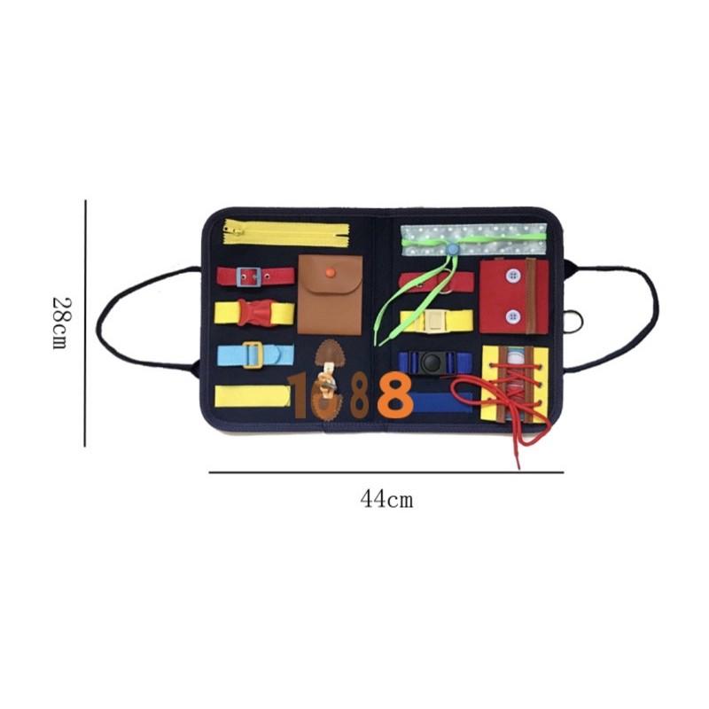 蒙氏教具 日常生活教具穿衣服學習板 訓練學習自理能力生活習慣、動手能力、配對遊戲、生活自理能力綁鞋帶、打繩結 學習版-細節圖3