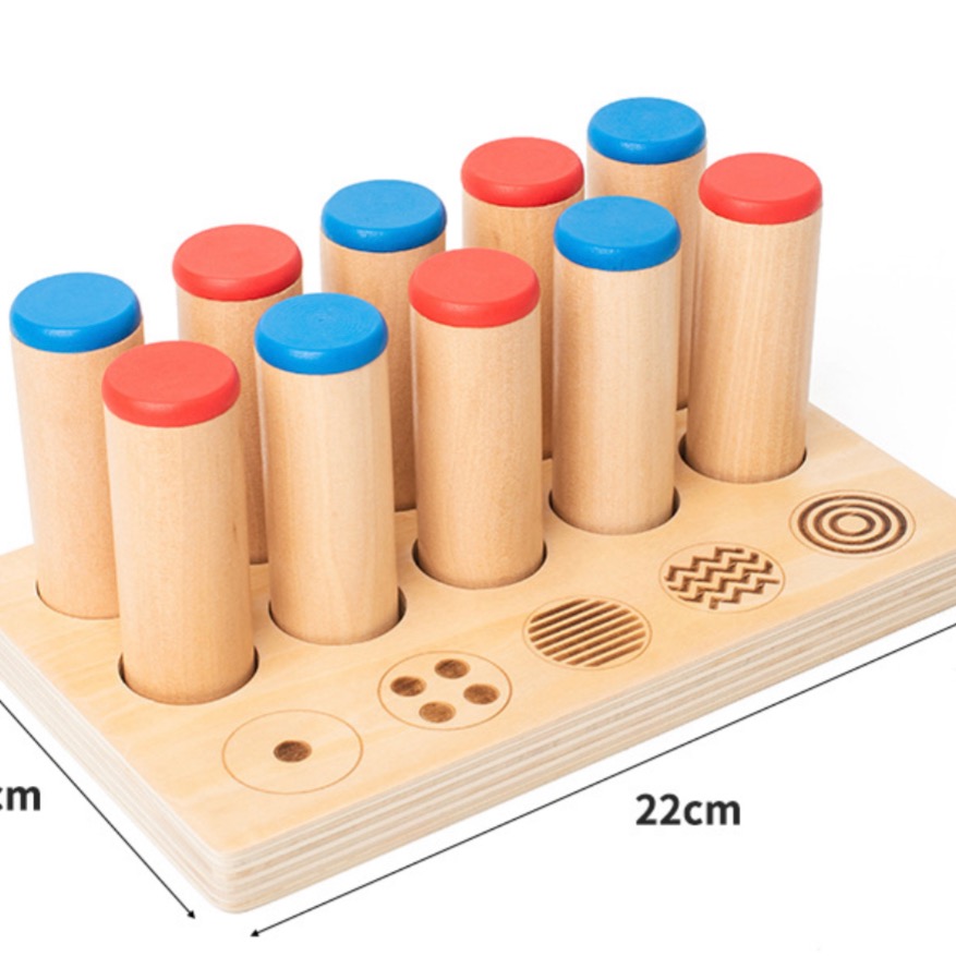 蒙特梭利 木製音筒棒感官聽覺訓練 感統認知聽覺觸覺訓練 益智玩具兒童早教啟蒙-細節圖2