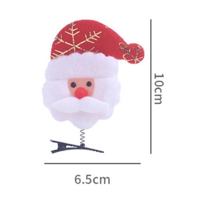 ㄉㄨㄞㄉㄨㄞ🌟聖誕彈簧髮夾 （一個）聖誕彈彈髮夾 彈彈髮夾 聖誕飾品-細節圖3