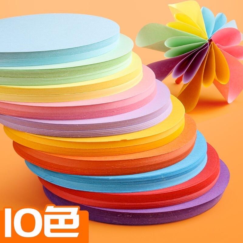 圓形卡片 500張紙 圓形色紙 圓形折紙 圓形卡紙 彩色 圓形素材 圓形厚卡紙 形狀紙 狀紙 圓形紙 彩色紙-細節圖4