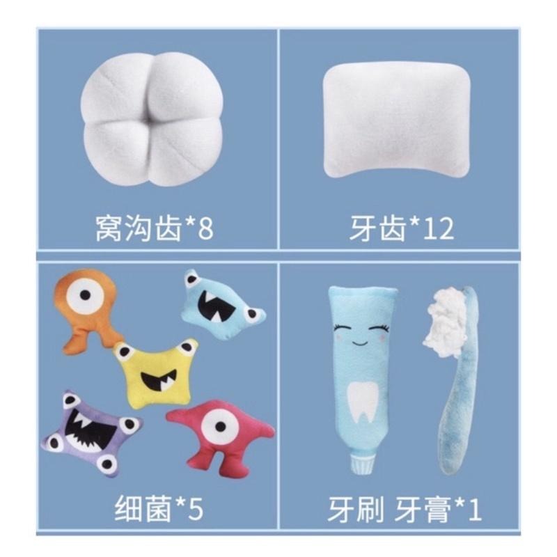 牙齒寶寶❤️刷牙教學 牙齒教具 刷牙教具 口腔教具 嘴巴教具 刷牙教學-細節圖2