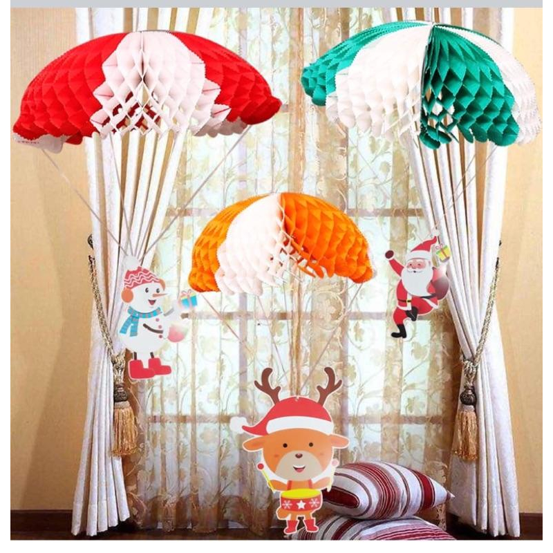 🌟聖誕🎄超大款的降落傘 聖誕佈置 聖誕節、聖誕裝飾 聖誕大佈置 聖誕佈置 聖誕老公公-細節圖2